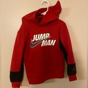 Red, White & Black Kids “Jump Man” Jordan Hoodie